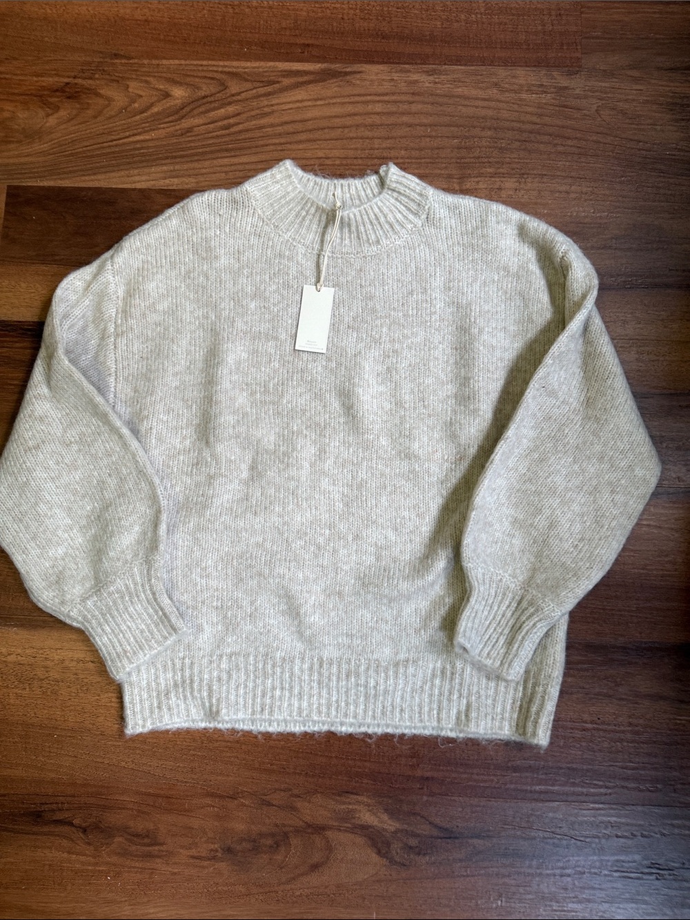 Z Supply Cream Mock Neck Knit Sweater NWT